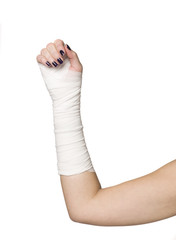 Bandages on an arm