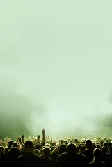 Poster mint-gruenes Konzert und Menschen © G.Light
