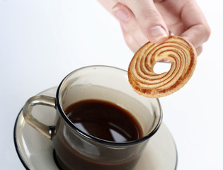 Cup with coffee