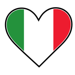 Italian Heart Flag