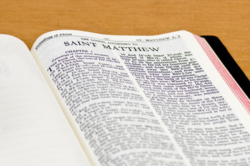 Bible Page - Saint Matthew