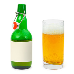 Bottle and glass of beer