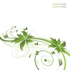 abstract floral background with place for your text