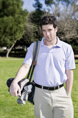 Fototapeta premium Attractive golfer
