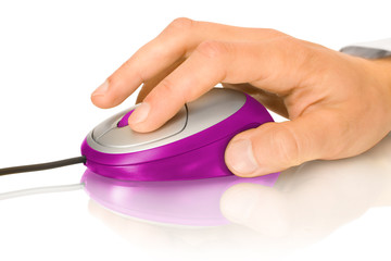 Computer mouse and hand