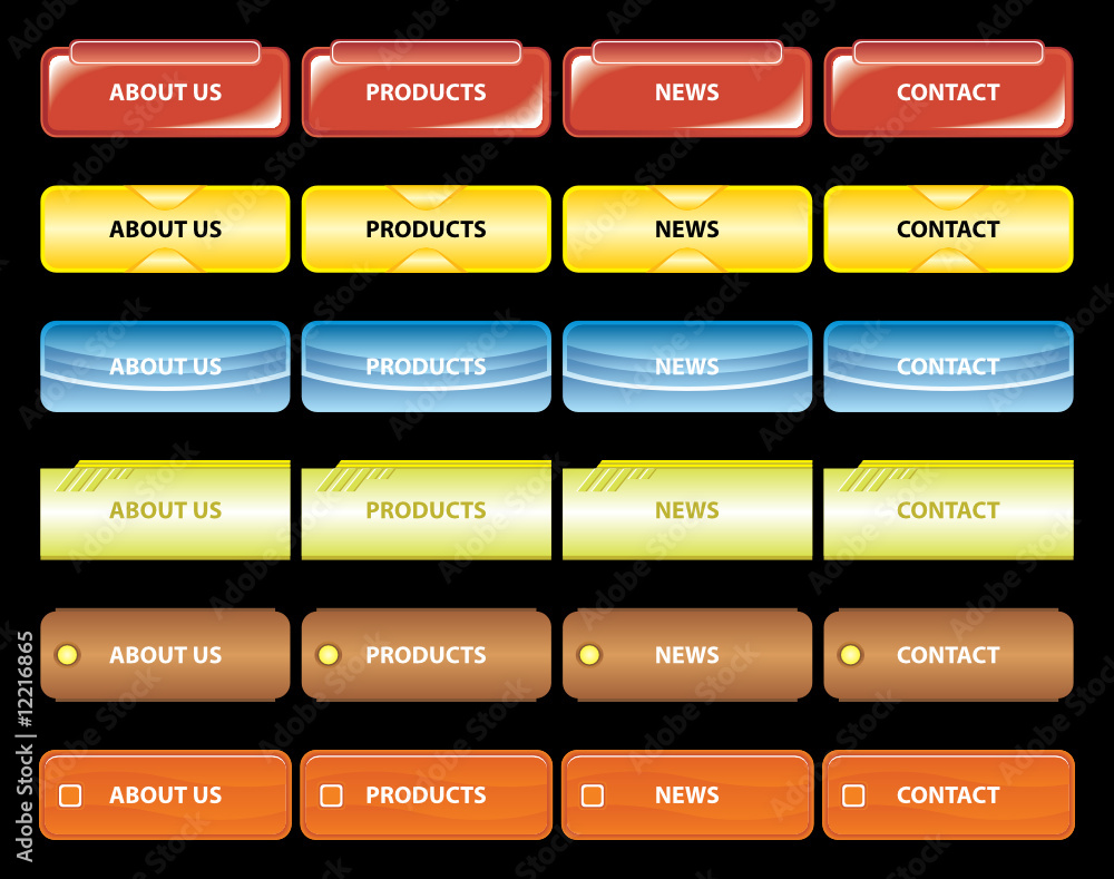 Poster web navigation templates