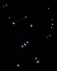 Sternbild Orion - obrazy, fototapety, plakaty