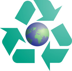 Recycling eco symbol