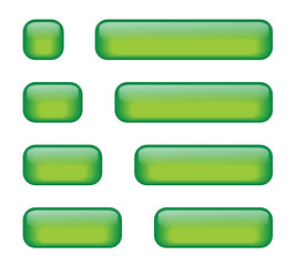 Rectangular Buttons (various lengths) (green)