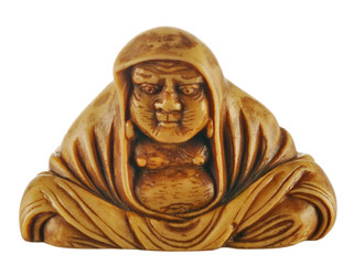 ancient statuette of Bodhidharma