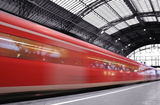 Fototapeta Ankunft Bahn