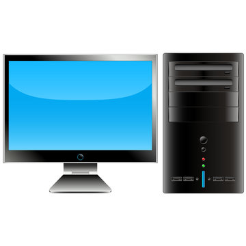 computer und Monitor