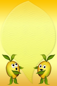 Limoni sfondo - Citrons arrière-plan - Lemons Background 2