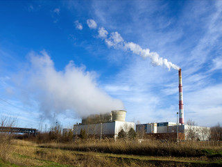 Fototapeta na wymiar thermal power plant
