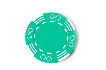 Green poker marker