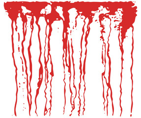 Silhouette of red streams