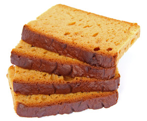 des tranches de pain d'épices