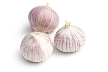 Garlic isolated on white