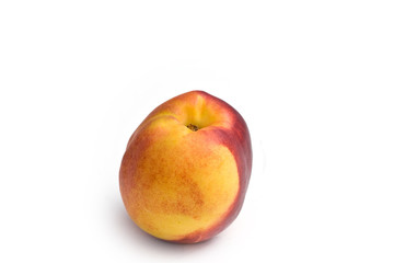 Peach isolated on white