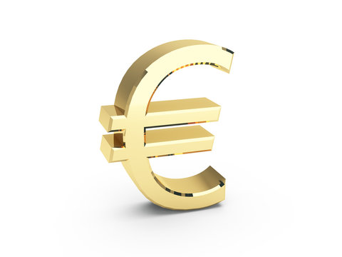 golden EURO symbol