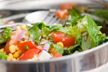 Fresh green salad