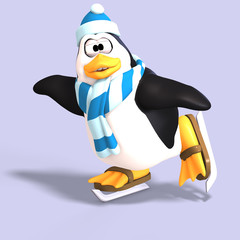 male toon penguin