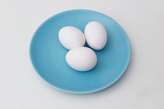 Egg on a plate