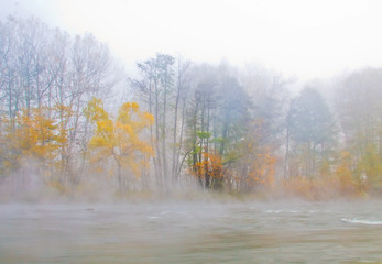 Obraz na płótnie Canvas cold autumn