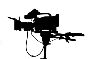 Pro video Studio Camera Side silhouette