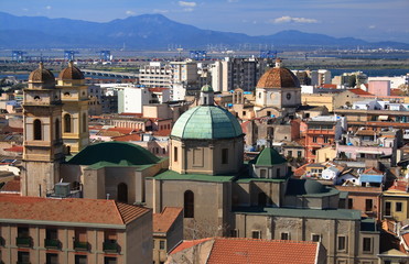 Obraz premium Cagliari, veduta. Particolare Chiesa S.Anna