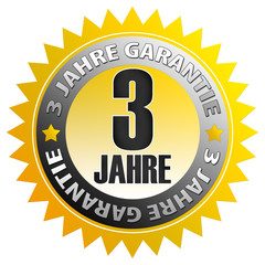 Button 3 Jahre Garantie