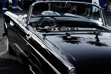 Foto auf Acrylglas Classic American Car mit Cabriodach © BCFC