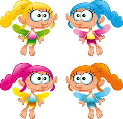 Set of funny Fairy