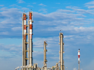Part of refinery complex