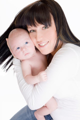 Picture of happy mother with her child