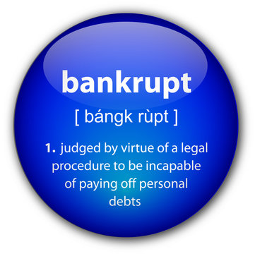 "bankrupt" definition button