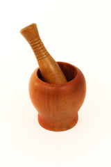 Wooden Mortar and pestle