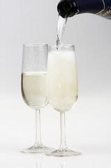 Sekt einschenken