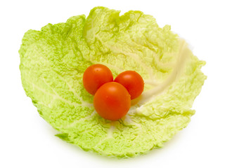 tomatoes in cabbage