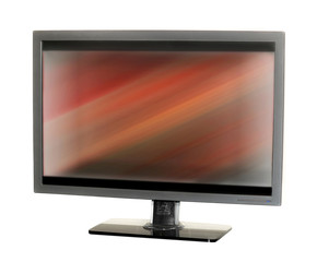 TV monitor, isolated on white