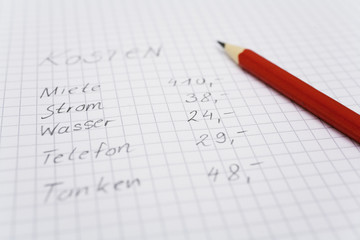 hohe Kosten belasten uns