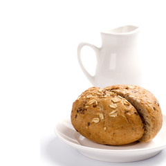 bread and jug of milk