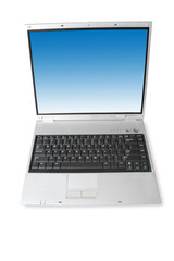 laptop isolated on white