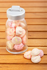 Pink marshmallows