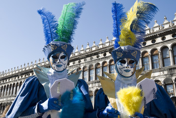 Fototapeta na wymiar Karnawał w Wenecji Pary