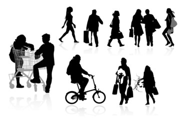 shopper silhouettes, collection for designers