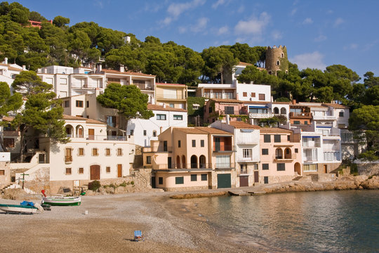 beautiful small village on the coast of Costa Brava, Spain