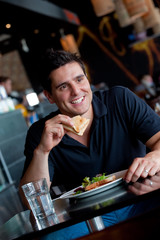 Man Having Lunch