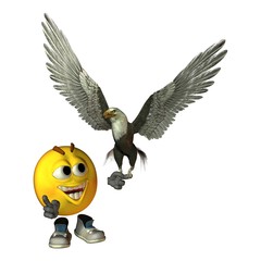 Smilie - Zirkus mit Adler © Winne