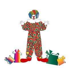 The clown with a gift